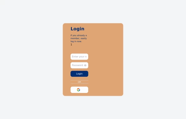 Responsive login form with image