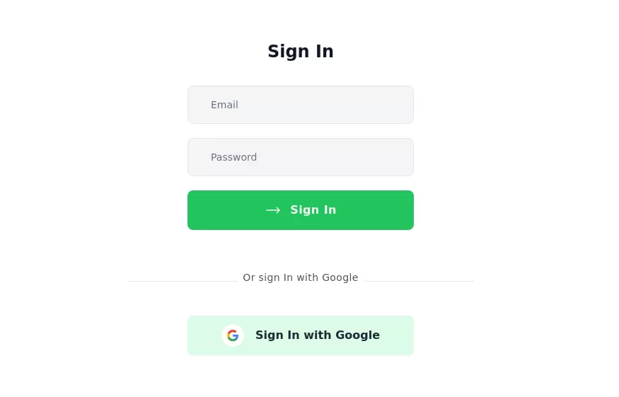 Responsive login form