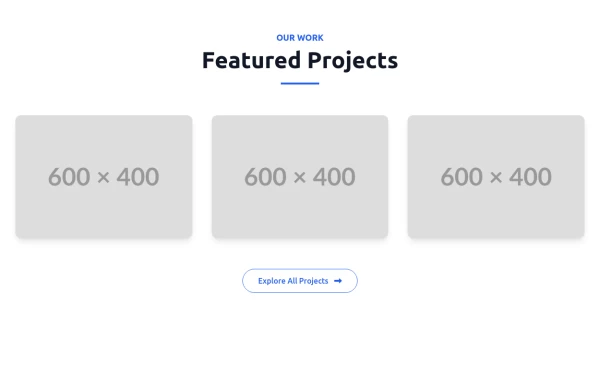 Responsive Projects Section