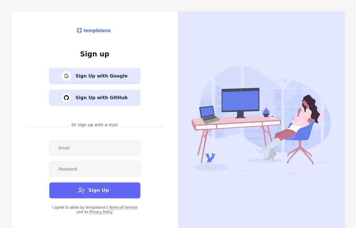 Responsive registration form