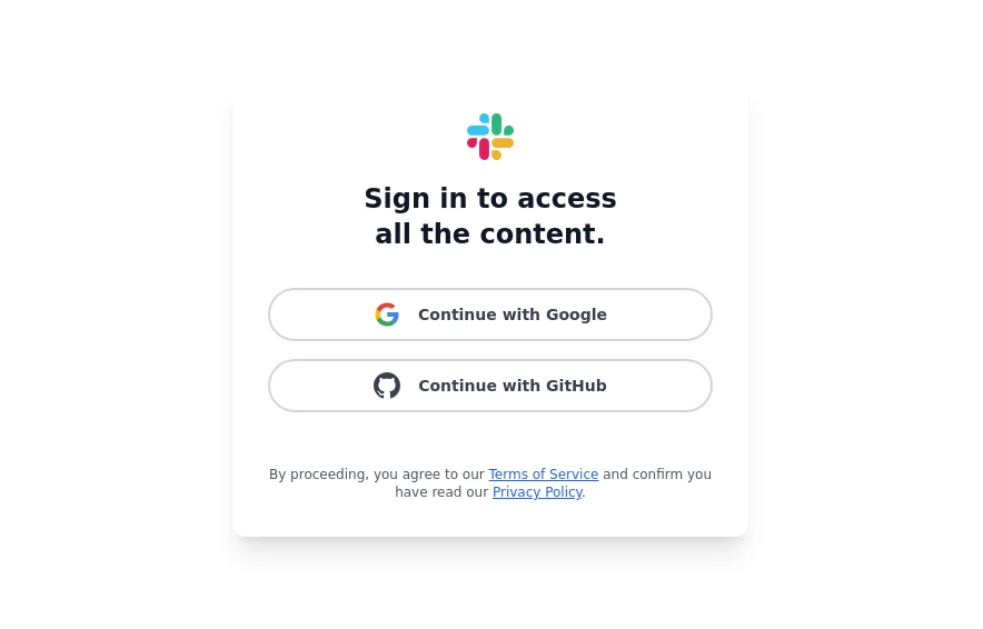 Sign in Modal