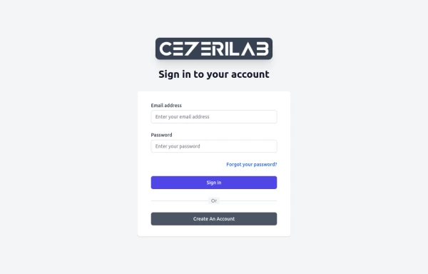 Sign In page CezeriLab