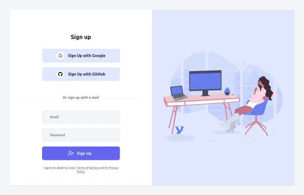 Sign up