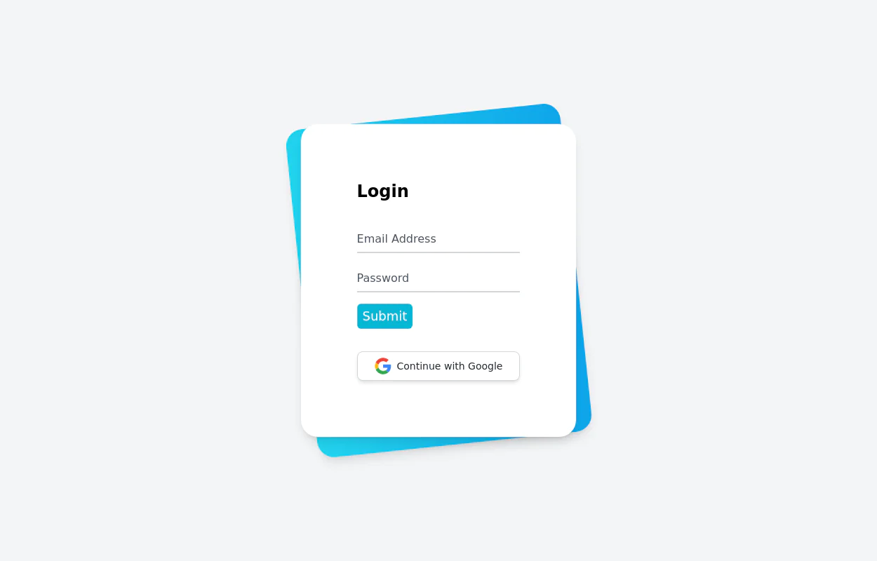 Simple login form