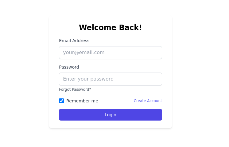 Simple Login Page