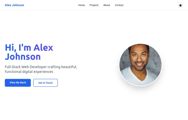 Simple web portfolio