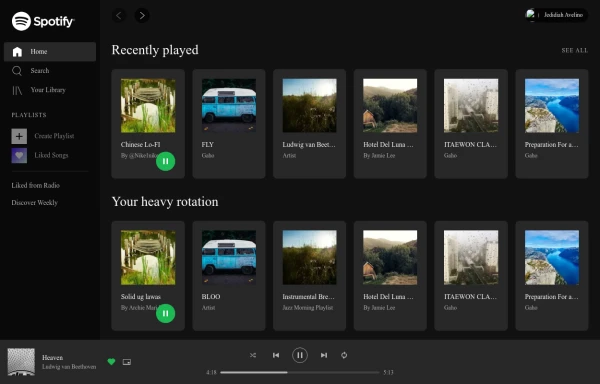 spotify web player