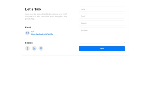 tailwind contact form template