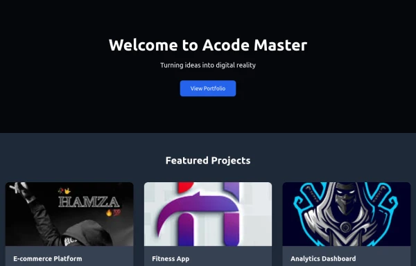 TailwindFlex – Creative Animated Home Experience