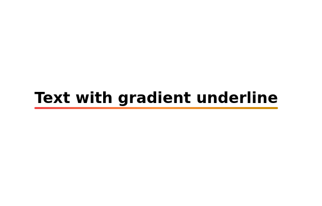 Text with gradient underline