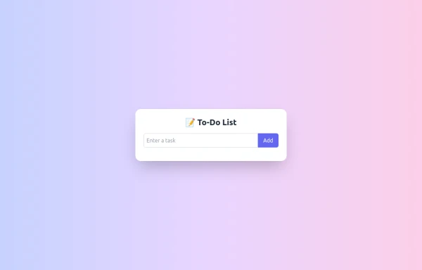 To-Do List with Tailwind CSS