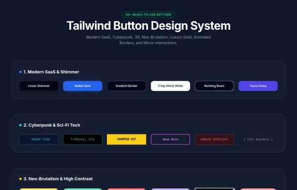 Ultimate Tailwind CSS Buttons