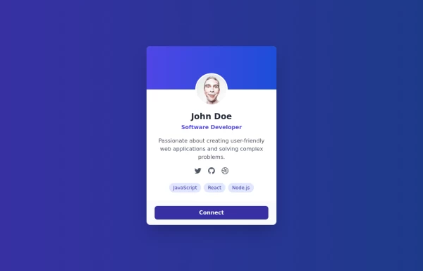 User Profile Card