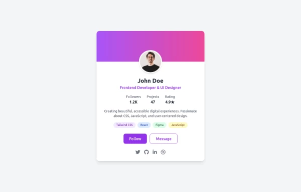 Uses emoji for attention, mentions key features (modern, responsive, accessible)